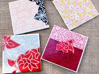 Creme de la Craft Decoupaged Coasters